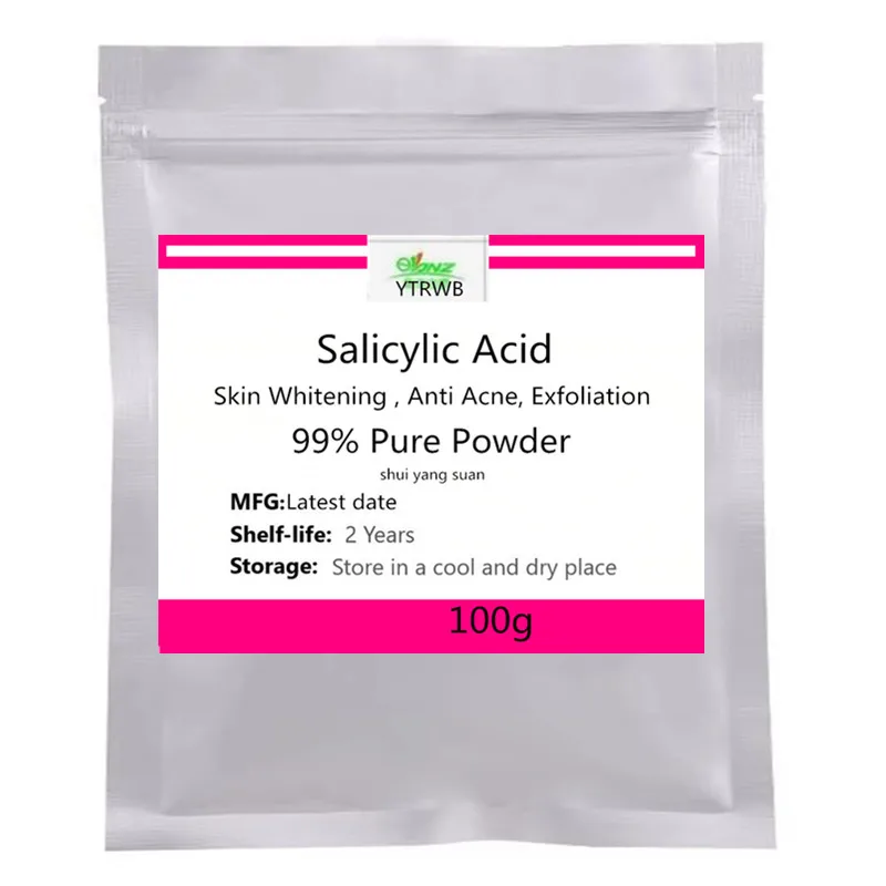 High Grade Salicylic Acid Powder Cosmetic Raw, Skin Whitening , Anti Acne, Exfoliation,Skin Care