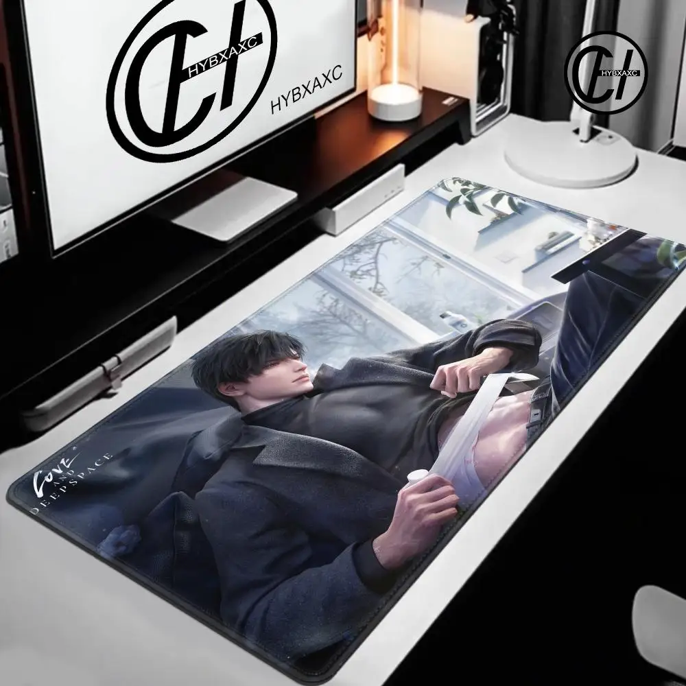 Mouse Pad Game Love And D-deepspace Keyboard Pad Office PC Zayne Gamer Cabinet Mousepad Laptop Anime Man Black Extended Desk Mat