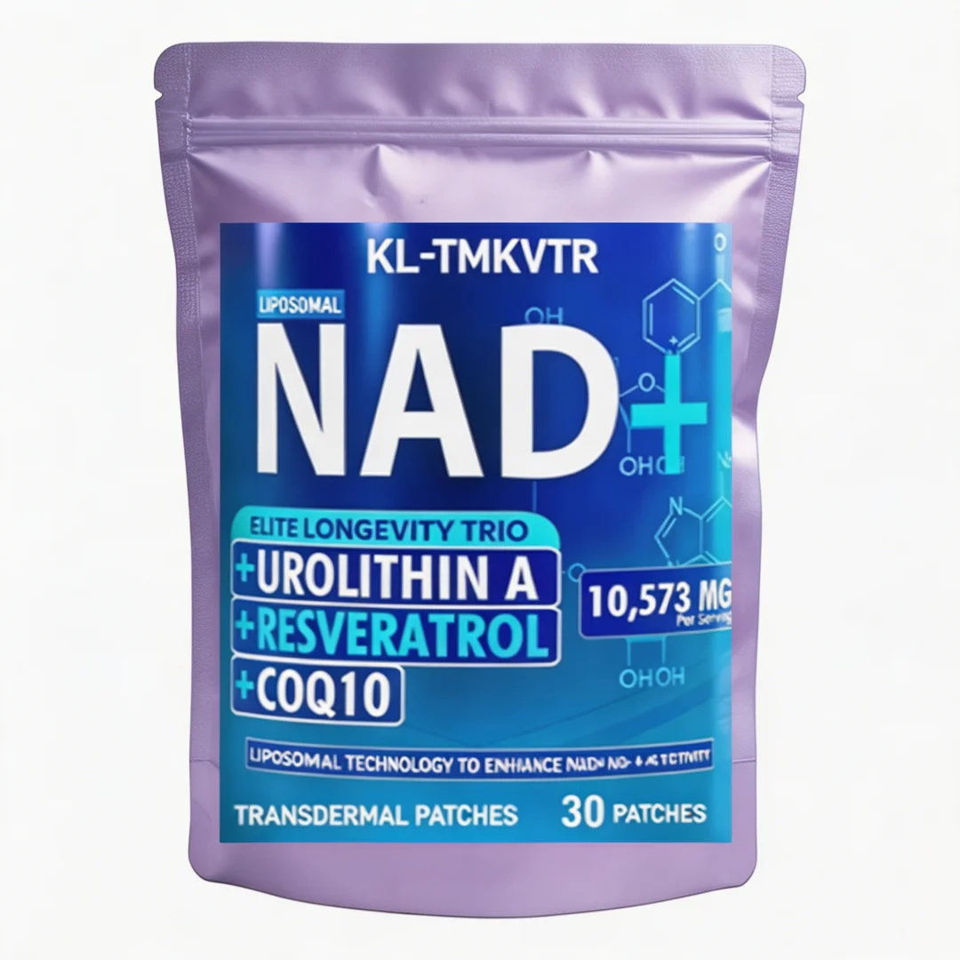 30 Patches NAD Transdermal Patches With Resveratrol, CoQ10 for Anti-Aging Extended Effects - Cellular Energy, Skin