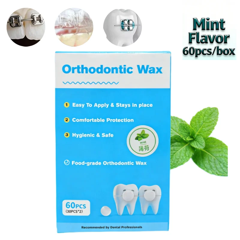 Cera ortodóntica para alivio de aparatos dentales, cera protectora antirrozamiento, paquete portátil sellado individualmente, cuidado bucal para la prevención de dolor de boca