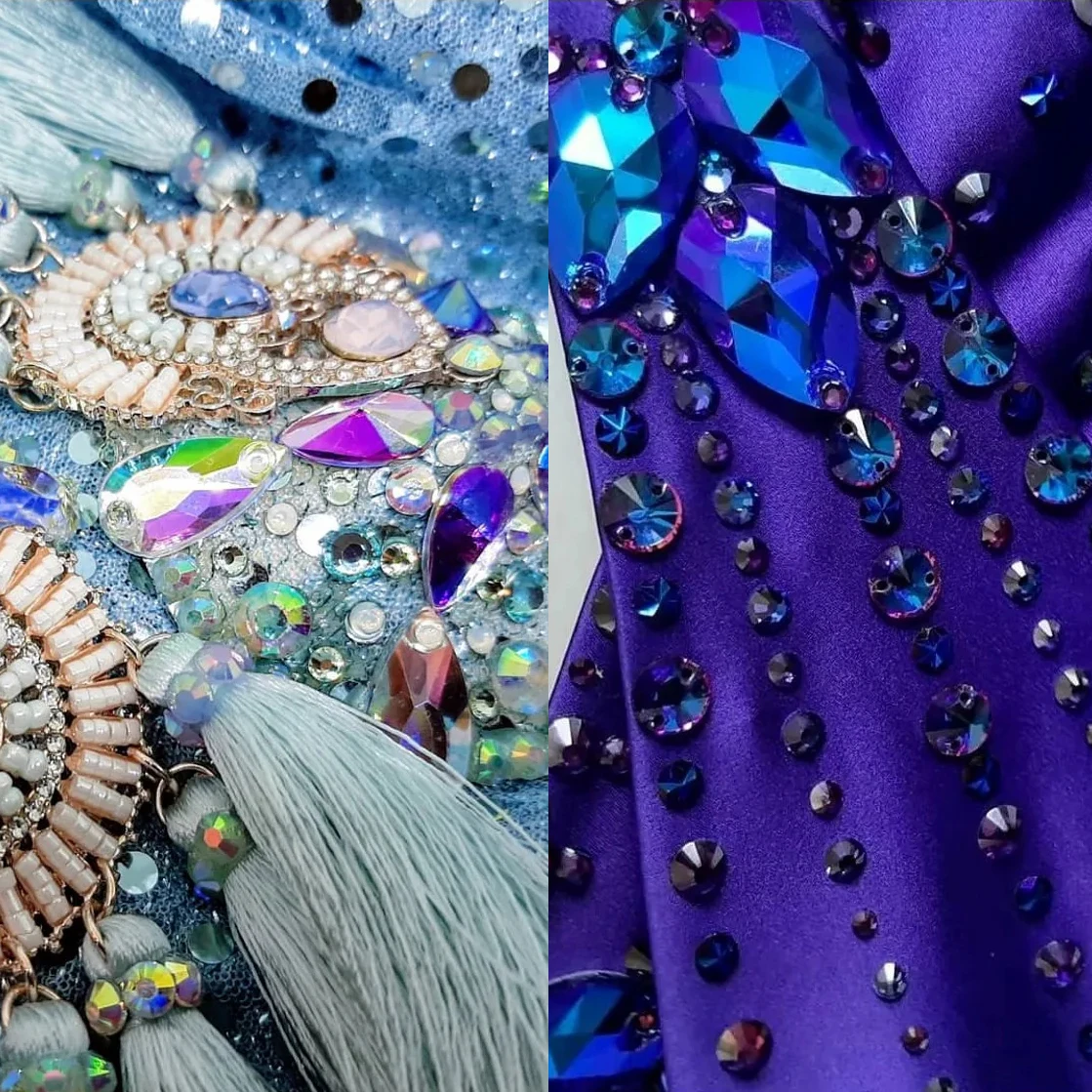 Effektfarben, nicht heißklebbare, flache Strasssteine, Kristall-Pixies für Kleidung, Nagelkunst, Bekleidung, Kleiderdekoration – Detail 15