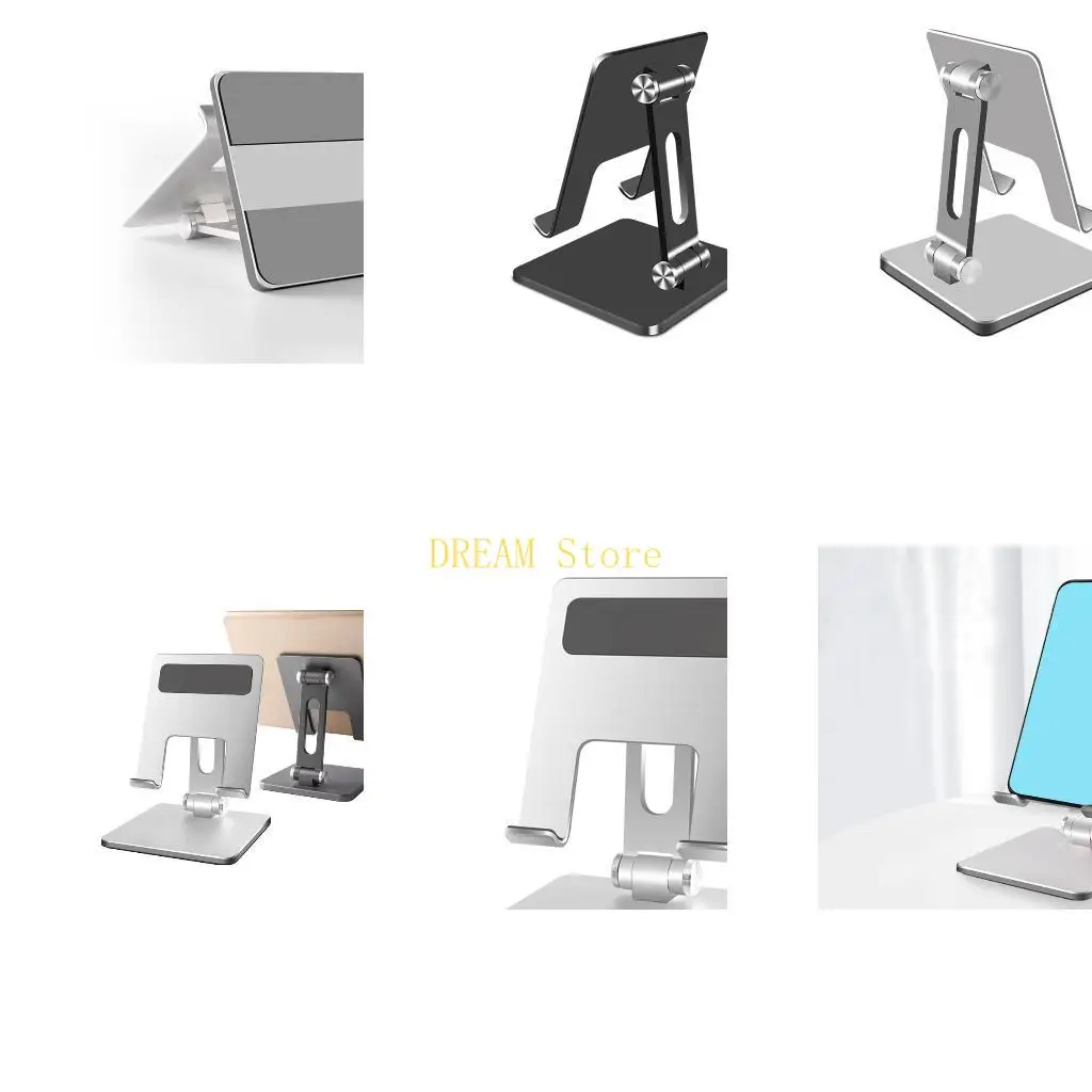 Dual Foldable Tablet Stand Portable Durable Aluminum Holder For  Tablet And Smartphones Multi-Angle Lazy Stand Best Sale