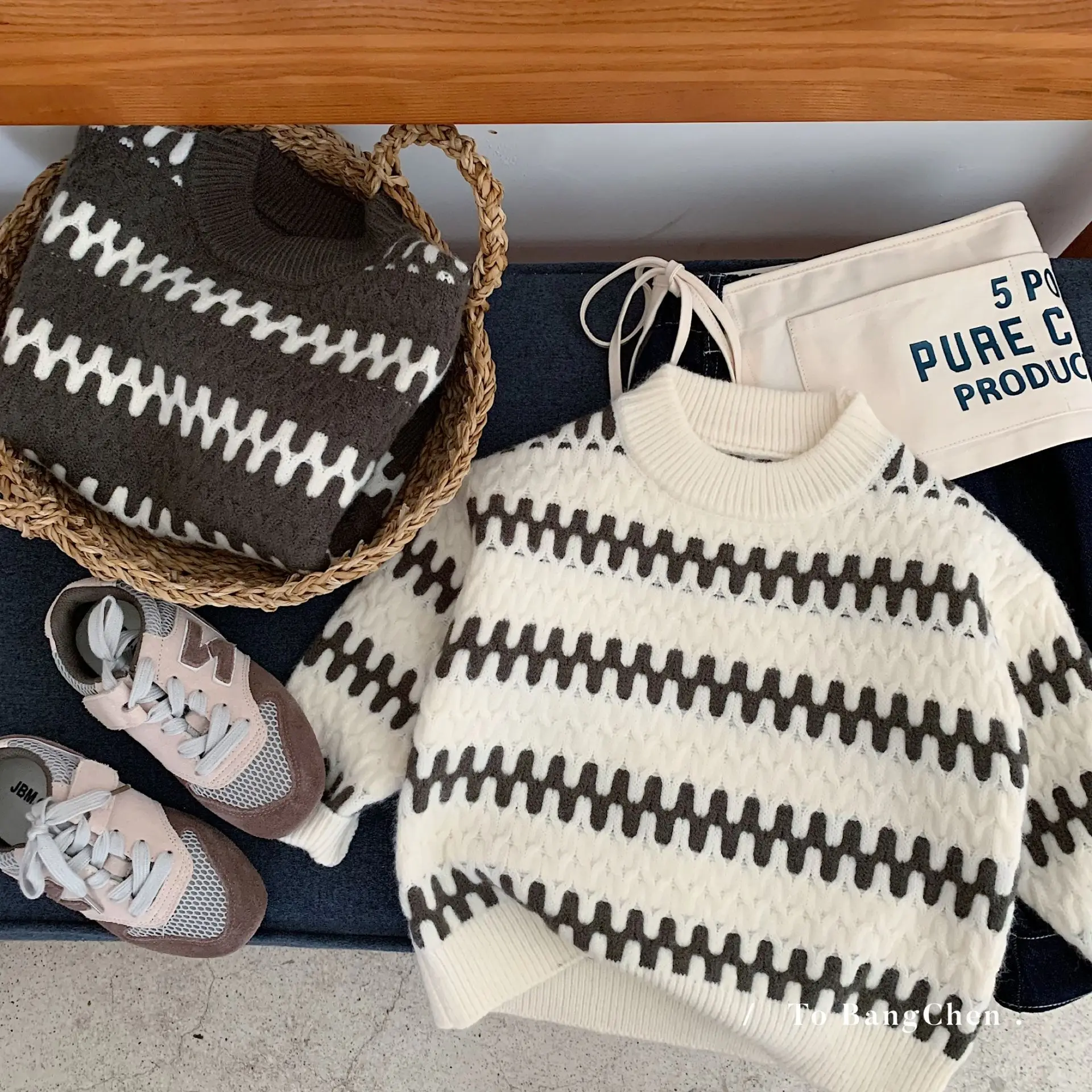

Ins Autumn Infant Baby Boys Sweater Long-sleeved Pullover Knit Toddler Kids Boys Sweater Striped Boys Spliced Casual Sweater