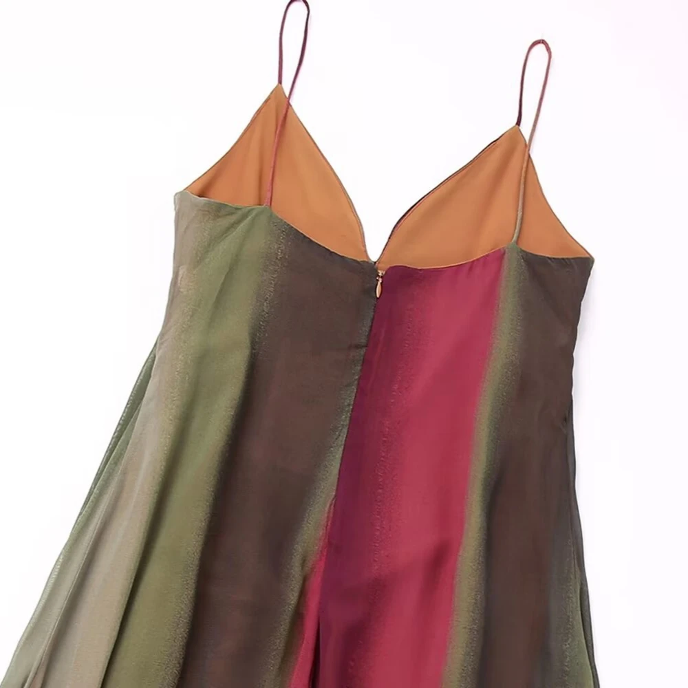 Vestido comprido de camo feminino, vestido maxi vintage feminino, sem mangas, gola V, cintura alta, férias de verão, baile de baile