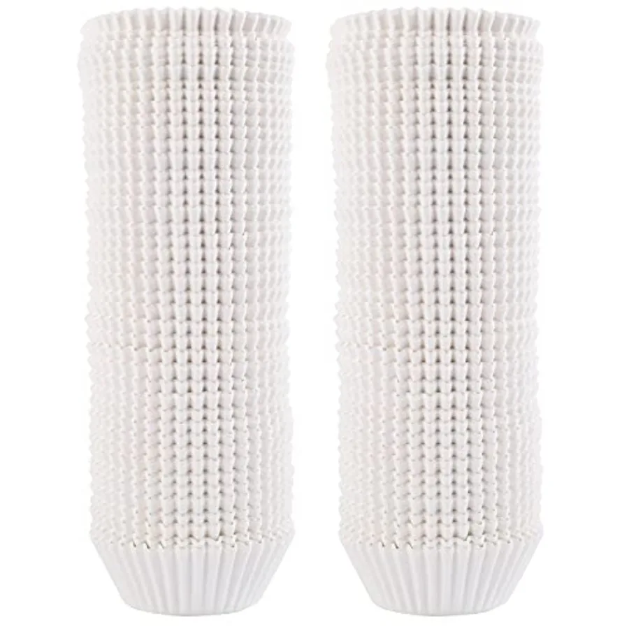 

2000 упаковок стандартных вкладышей для кексов, вкладыш для кексов, обертки для кексов, пищевые жиронепроницаемые бумажные стаканчики для выпечки, белые