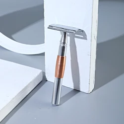 Colorlamb Metal Handle Safety Razor for Men 11CM Double Edge 50g Classic Manual Barber Razor