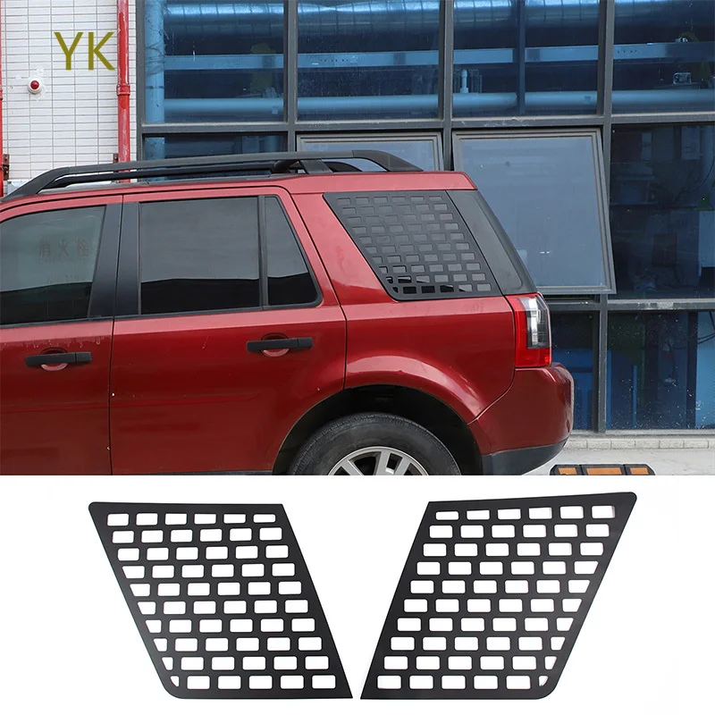 

For Land Rover Freelander 2 07-15 Car Accessory Automotive Exterior Aluminum Alloy Car Rear Window Glass Honeycomb Guard Plate
