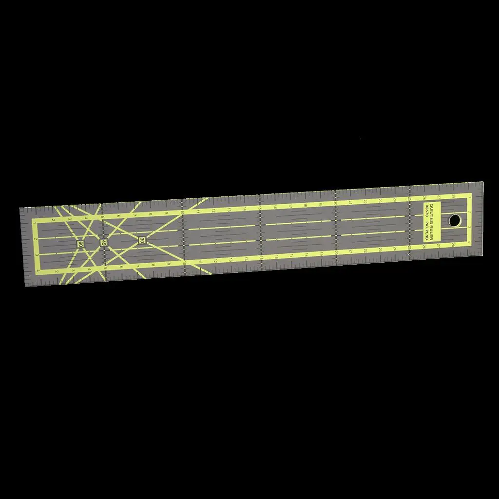 Multifunction Quilters Ruler Patchwork Measurement Rectangle Shape for Sewing Drafting and Craft Projects