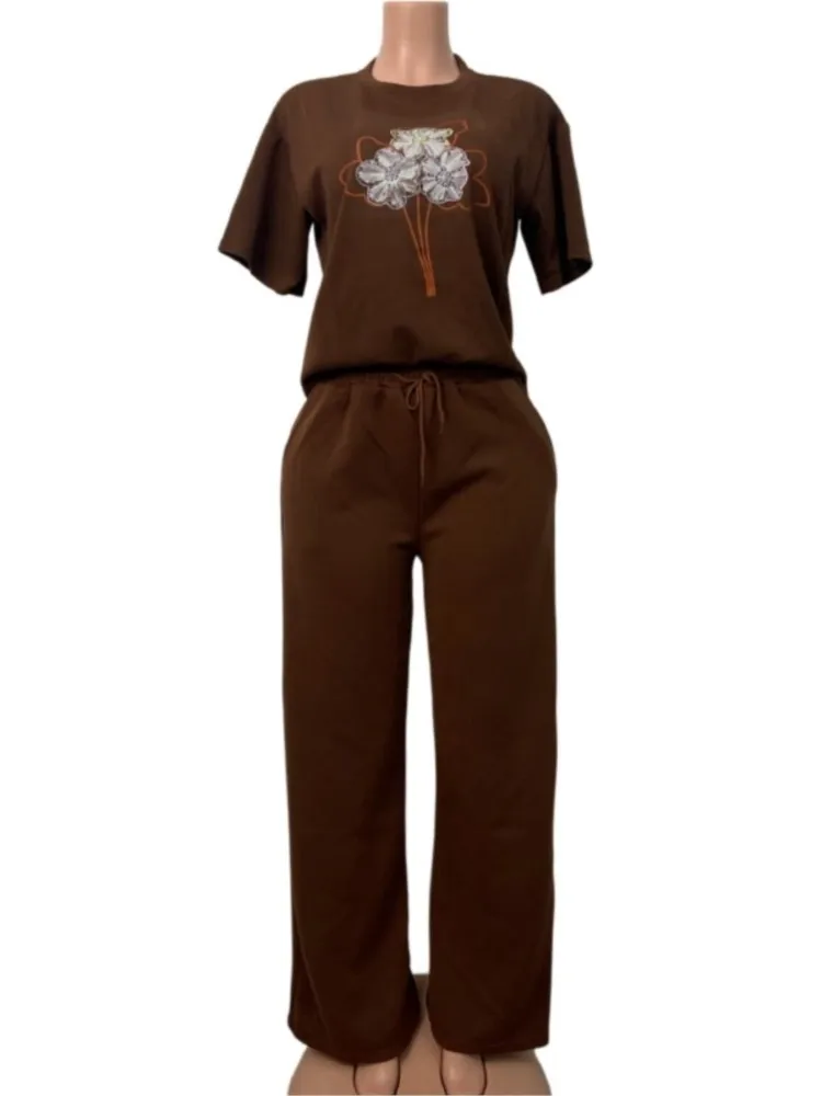 2 Piece Women Sets Dashiki African New Arrival Summer Autumn Matching Sets Two Pieces Sets Top And Pants Suits Outfits Clothing