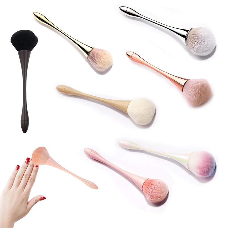 Staub reinigung Nagel bürste Maniküre Nagel kunst Pinsel großen Kopf Blumen pulver erröten Pinsel Salon Make-up Schönheit Nagel Zubehör Werkzeug