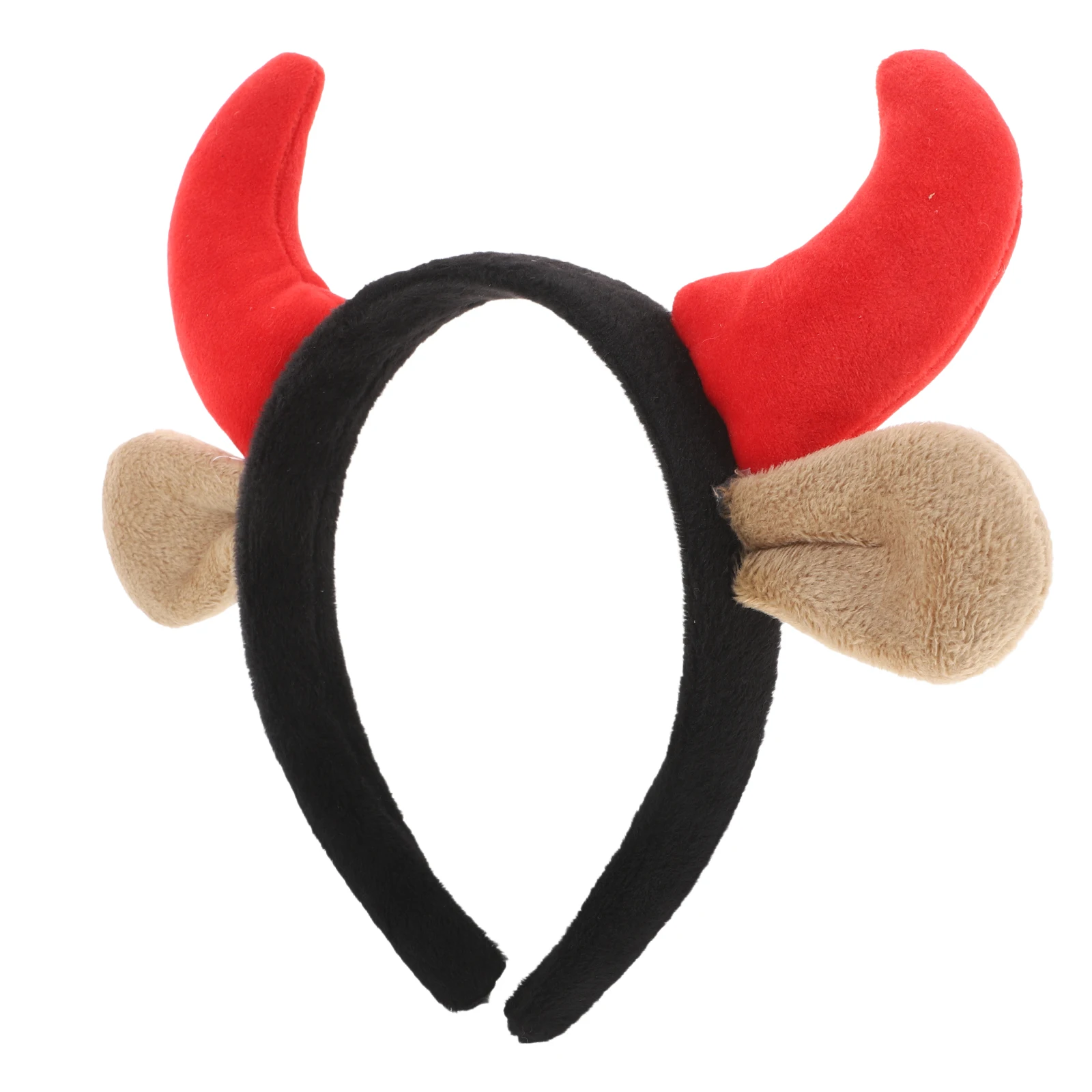 

Ox Horn Headband Kids Women High Realism ABS Material Stage Party Hair Ox Horn Cosplay Hoop Cosplay Props Accessories