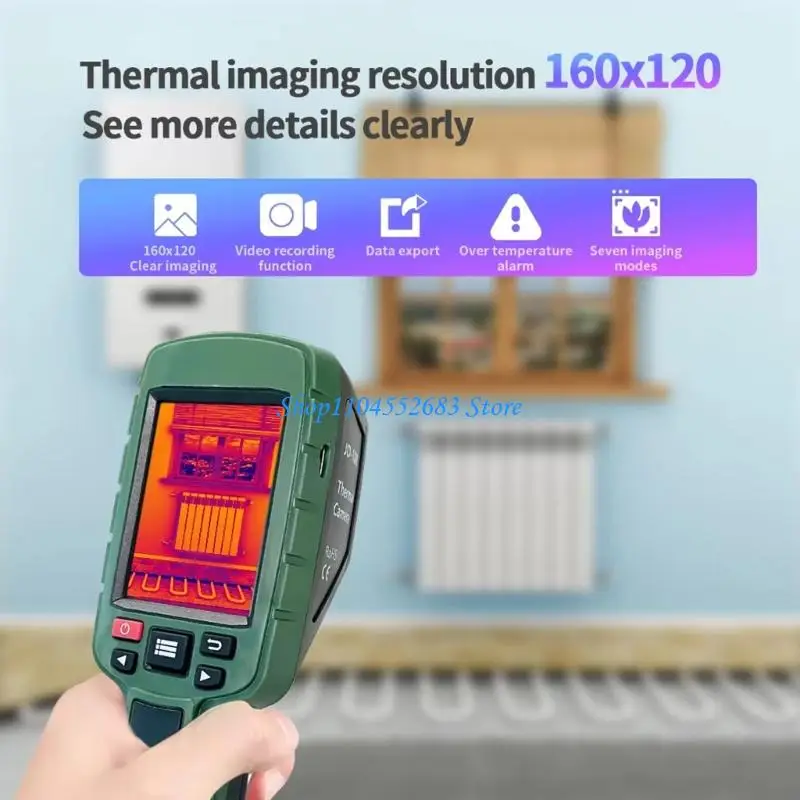 Y6GD Professional Infrare Thermal Imaging Camera Detector 120x160 Pixels High Sensitivité Temperature Gangs 20 ℃ ~ 400 ℃