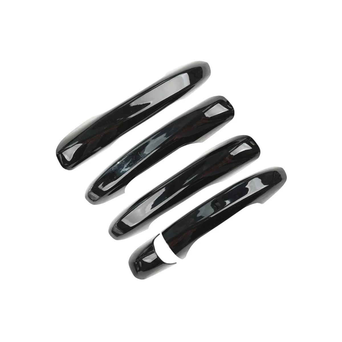 4Pcs Black Car Door Handle Cover Trim for Mercedes Benz a B C E GLA GLB GLC Class W247 2022