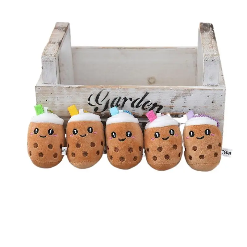Eenheid Mooie Boba pluche pop sleutelhanger, 8 cm zacht speelgoed, perfect kinderverjaardagscadeau, rugzakversiering.