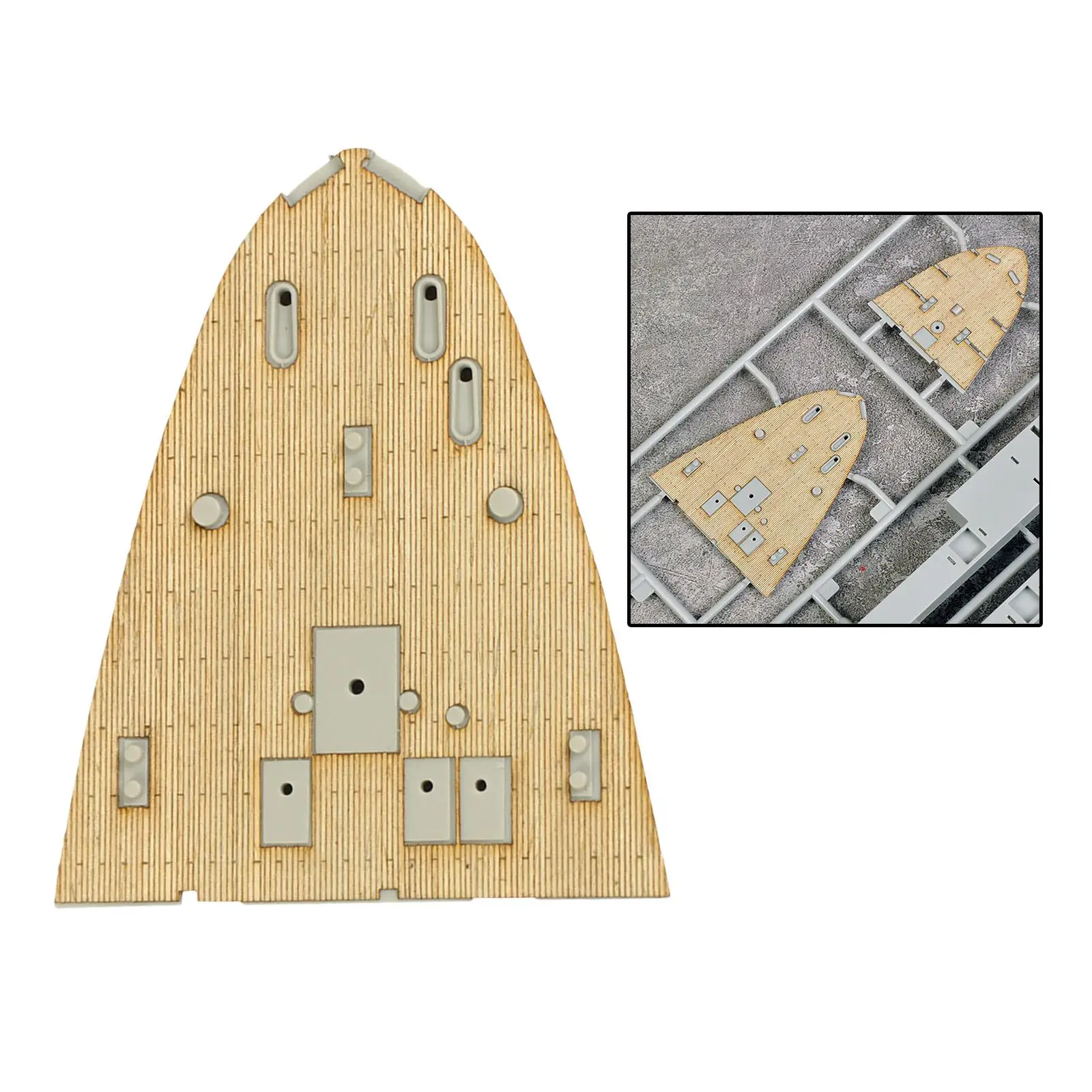 

Wooden Deck for 1/350 HMS Ark Royal Aircraft Carrier 65307 Modified Parts