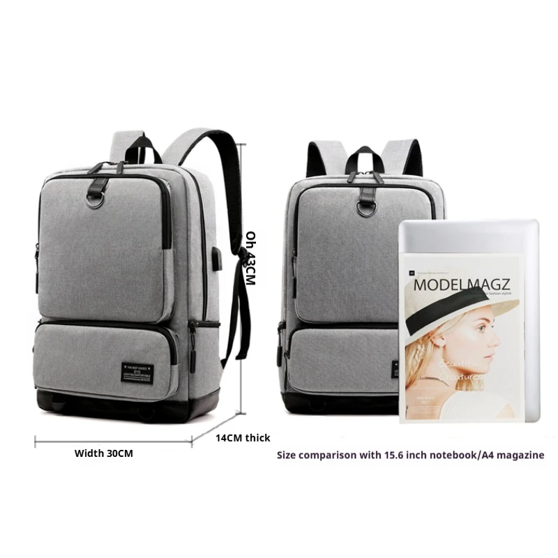 Large capacity Travel Backpack，with laptop compartment, laptop backpack，with charging port, stylish travel commuter bag Mochila