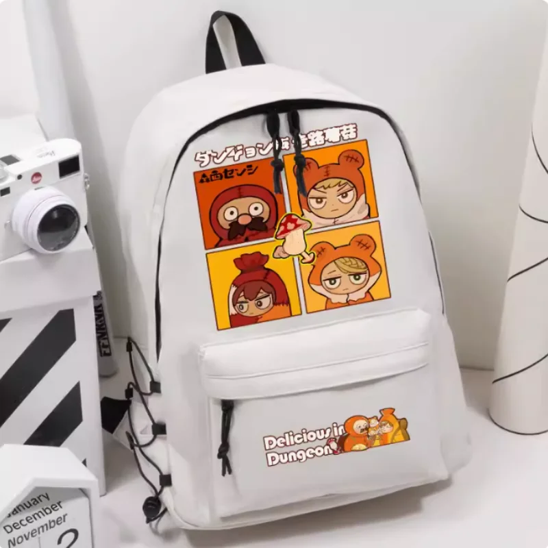 Anime Delicious in Dungeon Cartoon Bag Women Man Fashion Leisure Teenagers Student Backpack Handbag B1656