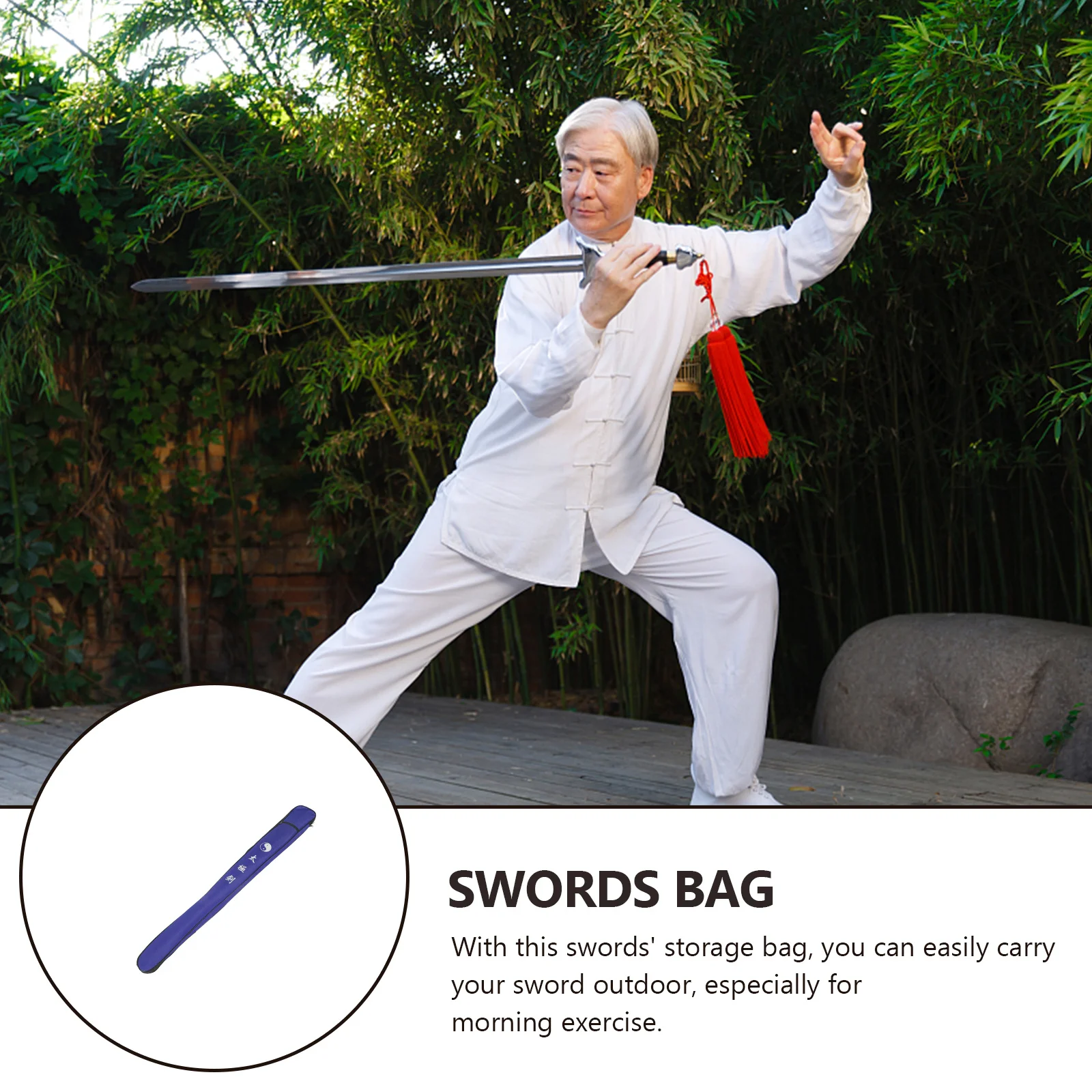 

Sword Thick Canvas Lightweight Sword Carrying Portable Martial Arts Swords Bag Carrier Swords Bag