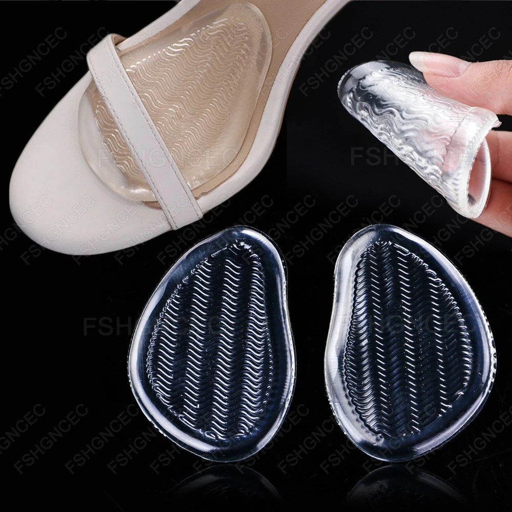 

Silicone Metatarsal Forefoot Pads for Women Non-Slip Reusable Ball of Foot Cushion Shock Absorption High Heels Sandals Shoe Pad