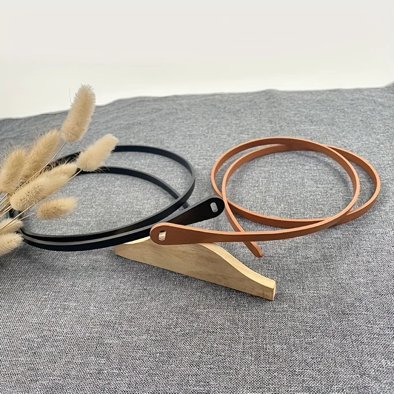 Vintage Knotted Thin Belt Elegant Simple Casual Dress Belt Classic Sweater Shirt Waistband Accessories For Women