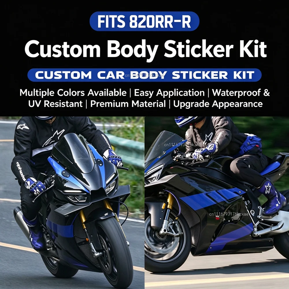 For ZXMOTO 820RR-R Motorcycle Full Body Graphics Decals, Front Fairing Sticker Wind Deflector Decor Mod Accessories