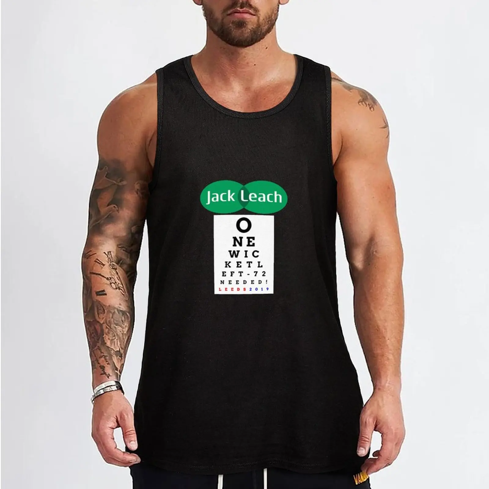 Jack Leach Eye Chart Tank Top clothes for men gym t shirt men sleeveless Men's t-shirts Male clothes