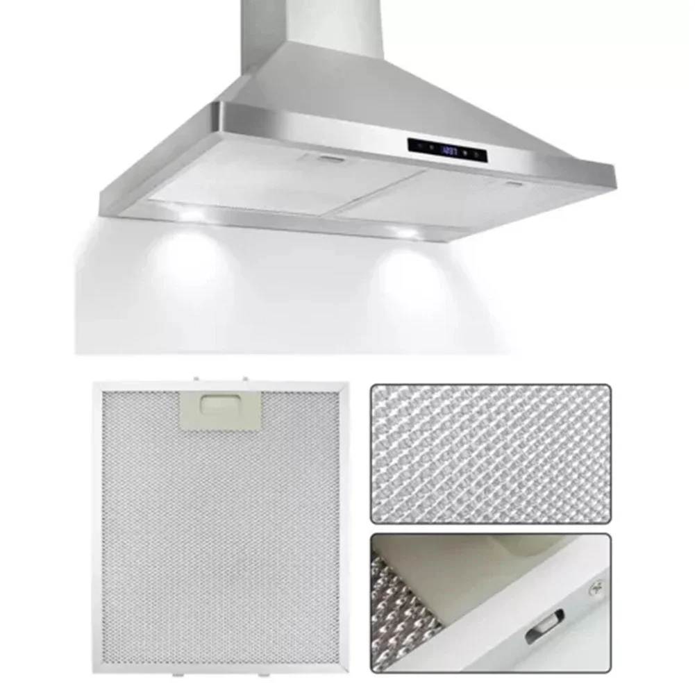 Filtro de campana extractora Filtro de malla de aluminio Compatible con la mayoría de las marcas Fácil de instalar Alta eficiencia Fácil de limpiar