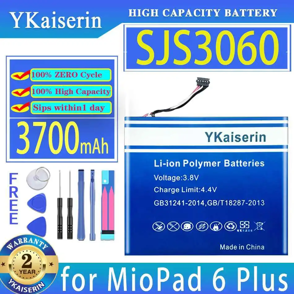 

Сменный аккумулятор ykaisсеребрин SJS3060 на 3700 мАч для MioPad 6 Plus 6 plus