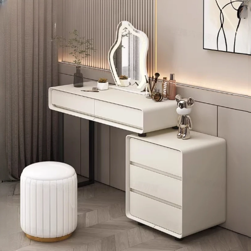 

Organizer Vanity Dresser Makeup Luxury Items Storage Mirrors Dressing Table Cabinet Room Coiffeuse De Chambre Furniture Home