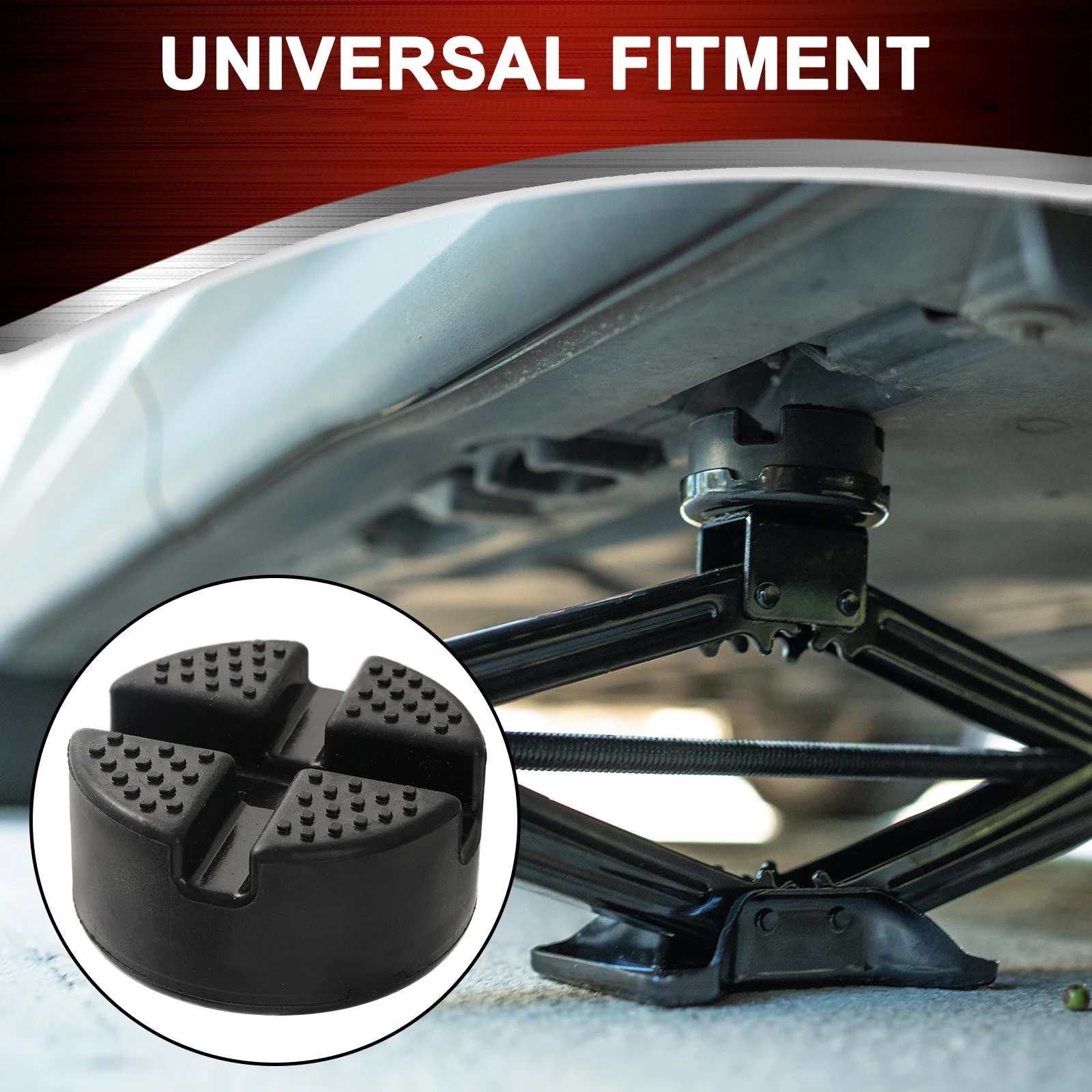 Floor Slotted Rubber Car Jack Pad Frame Protector Guard Adapter Jacking Lifting Pad Tool Pinch Weld Side Car Removal Repair Tool
