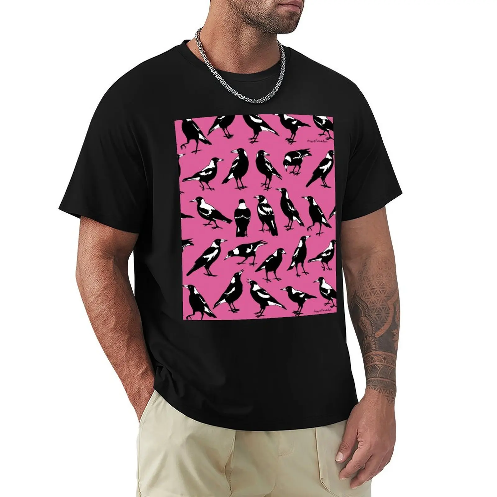 MAGPIES - Australian native birds (choose your your preferred Tee colour & style)) T-Shirt g man t shirts for men T-Shirt