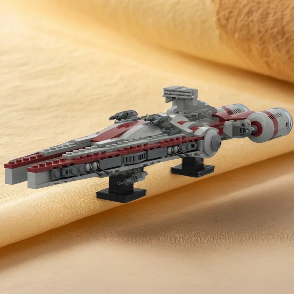 383ピース-moc-アーキテンス級軽巡洋艦-ucs-ベネター-宇宙戦闘-ギャラクシーsfモデル-組み立てブロック-diyアートセット-メガおもちゃギフト
