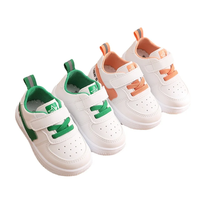 

First Walkers Baby Toddler Shoes Soft Bottom Leather Kid Sneakers for Boys Girls Autumn Casual Breathable Walking Shoes