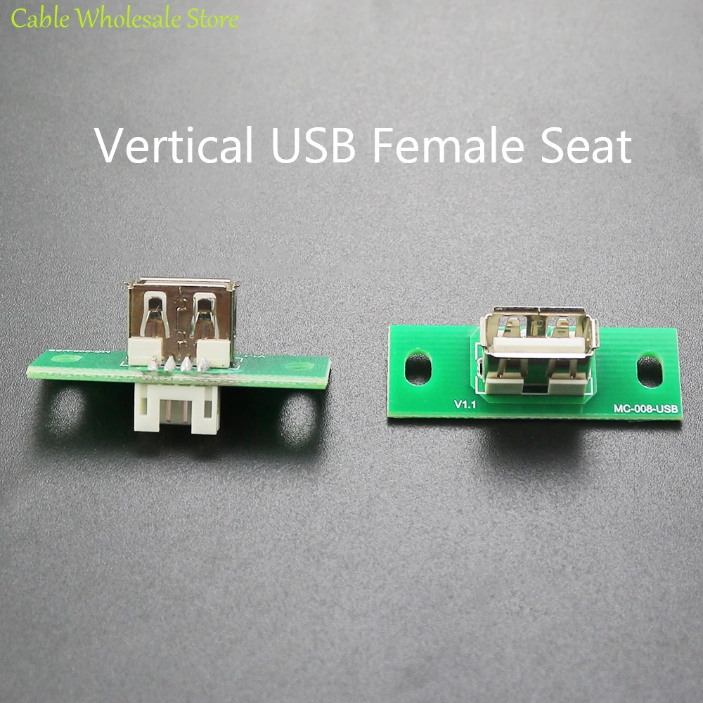 

1pcs PH2.0*4P Socket to 4pin 4P USB 2.0 Female Connector Plug Data Charging Interface Vertical USB Extension Cable Test Board