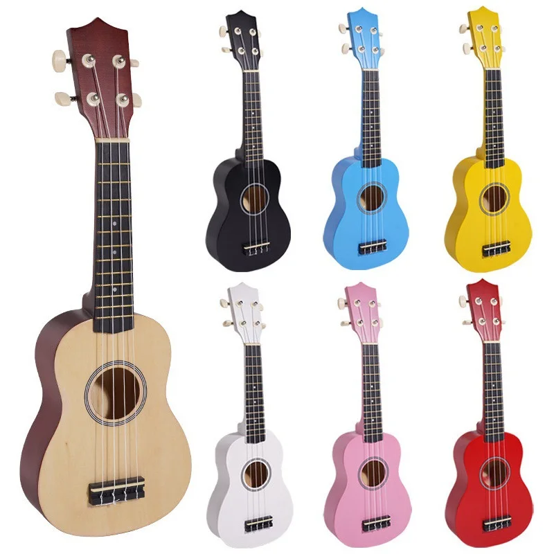 

Children Ukulele Mini Guitar for Beginner Uke four String Small Guitar Ukalalee Children's Musical Instrument With Accessories