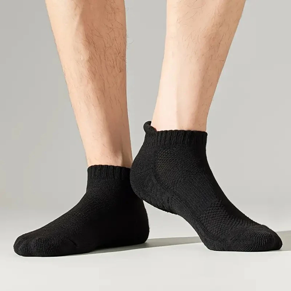 5 Pairs Men Ankle Boat Socks Fashionable Suitable Men Women Absorbing Sweat Odor Proof Breathable Spring Summer Casual Socks