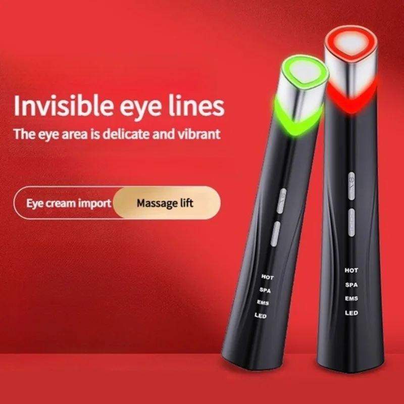 EMS Eye Massage Instrument Women Eyes Massage Device Dark Circles Removal Beauty Machine Eyes Fat Removal Skin Case Equipment