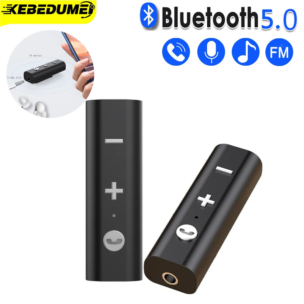 Bluetooth 5.0 Adapter Wireless Audio Receiver 3.5mm Jack Bluetooth Music Receiver For Headphone Car Speaker Support Voice Call