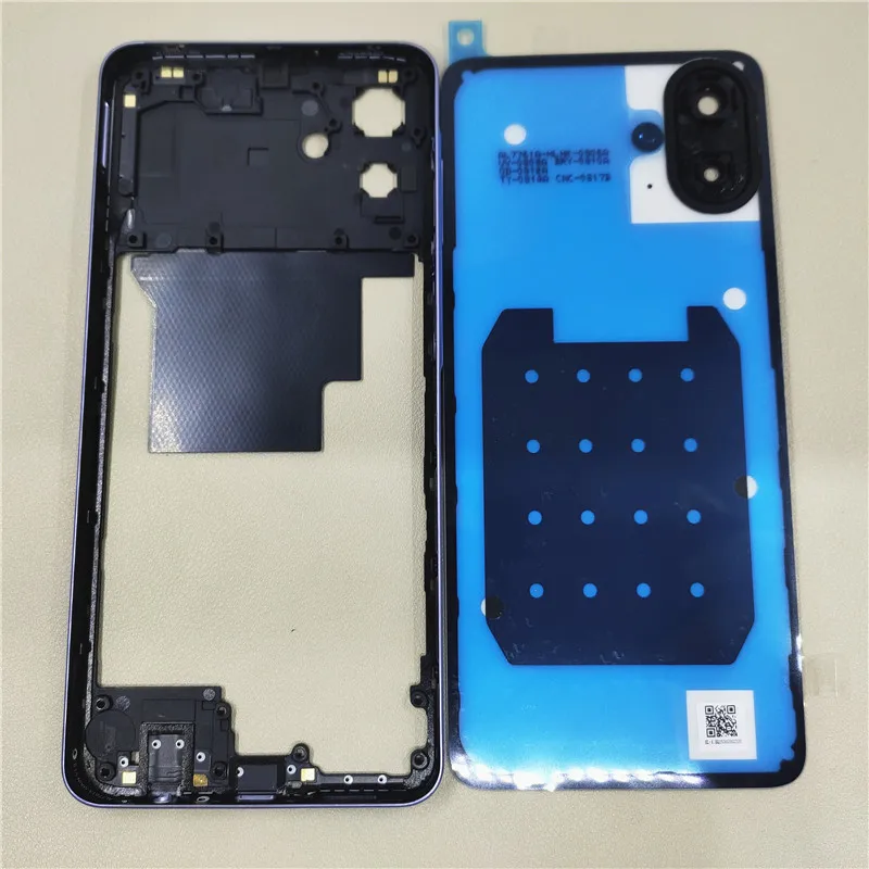For Samsung Galaxy A07 4G SM-A075F/DS Full Housing Case Middle Frame + Battery Cover Back Rear Door Housing Case