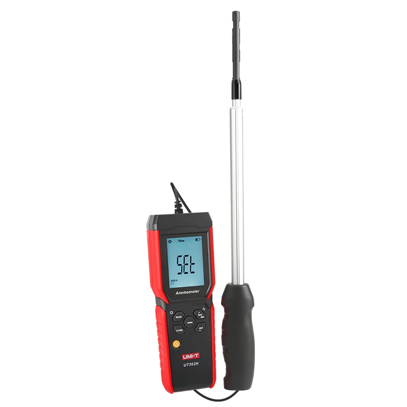 UNI-T UT362H High Accuracy Hot-Wire Anemometer;Air velocity/volume/temperature measuring instrument/stretchable probe