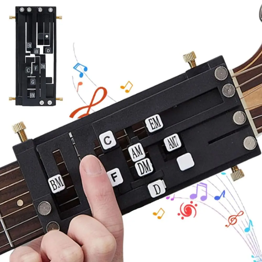 Gifts Guitar Aid Guitar Chord Presser Chords Learning Tools Portable Guitar Chord Helper Guitar Aid Chords Trainer Beginner