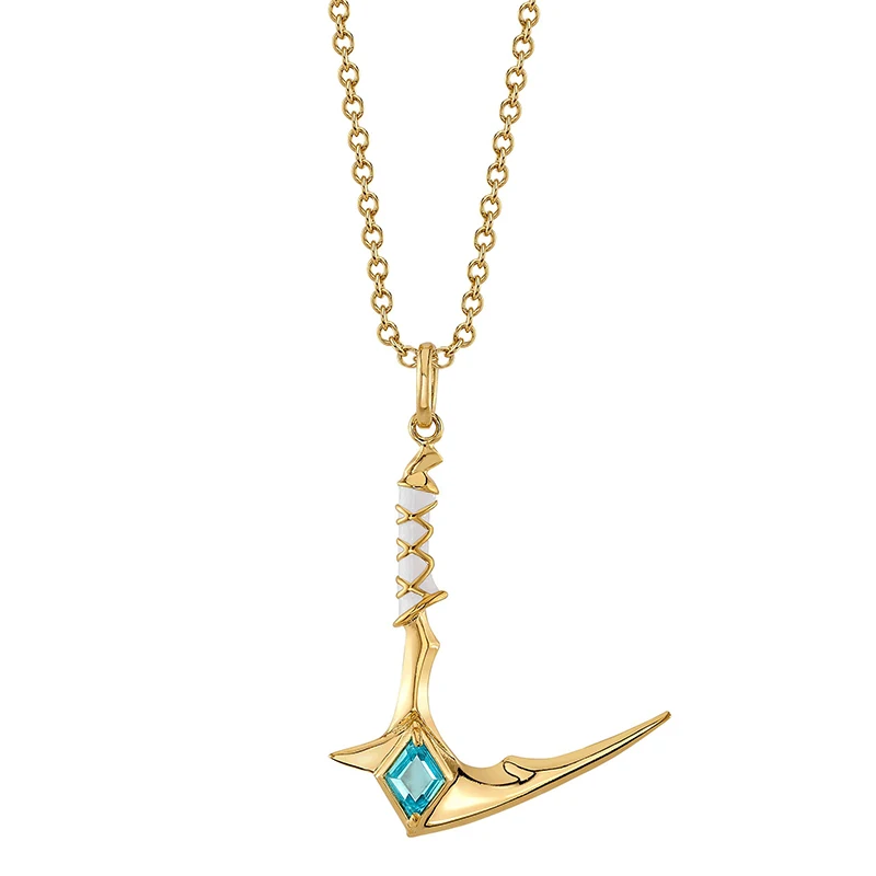 League of Legends Animation Game Peripheral Toys Akali Sickle Exquisite Jewelry Necklace Pedant Gift Figures Model Collection