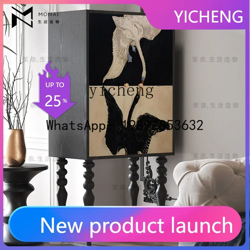 

G1 solid wood chest, bedroom bedside locker, living room tall cabinet against the wall locker