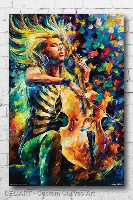 

RHAPSODY - AFREMOV ART Canvas Poster Custom Size Available Room Decoration Home Decor Wall