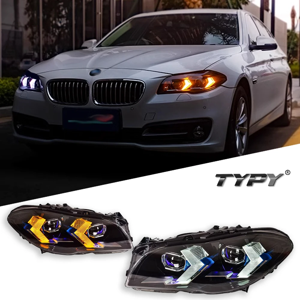 

Car For BMW 5 Series F10 F18 Headlights 2011-2017 Upgrade Modified to New DRL Dynamic Turn Signal LED Headlight Auto Accessories