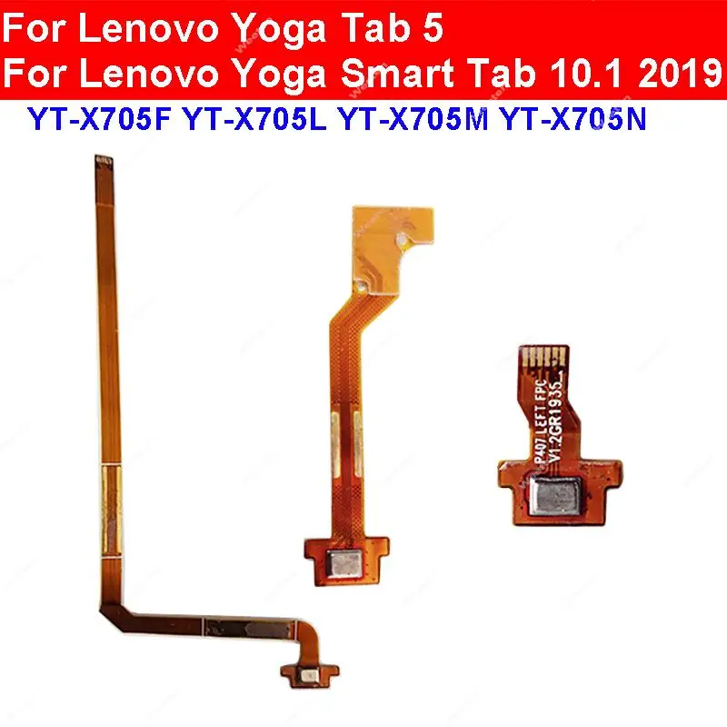 Microphone Flex Cable For Lenovo Yoga Tab 5 Smart Tab YT-X705F YT-X705L YT-X705M YT-X705N Microphone Connector Flex Ribbon Parts