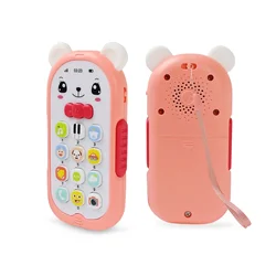 Plastic Baby Toy for 1+ Year Olds Electronic Musical Phone Toy Baby Phone Mobile with Learning and Music
