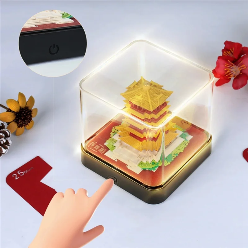 2024 التقويم مذكرة الوسادة ثلاثية الأبعاد ورقة الفن الأرض الديكور أجندة مكتبية /رزنامة مكتبية DIY بها بنفسك ملاحظات المفكرة النحت هدية الأرض الأحمر دائم