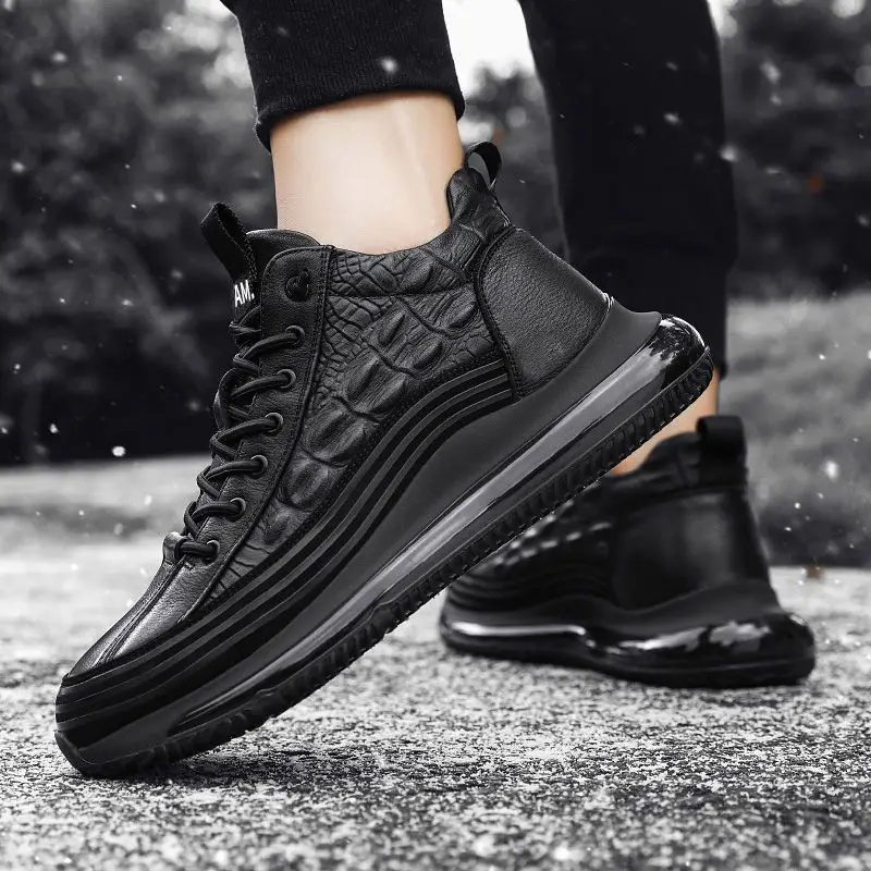 Fashion Mens Boots Brand Men\'s Sneakers Hot Selling Comfortable Wear-resistant Non-slip High-top Shoes for Men Botas Para Hombre