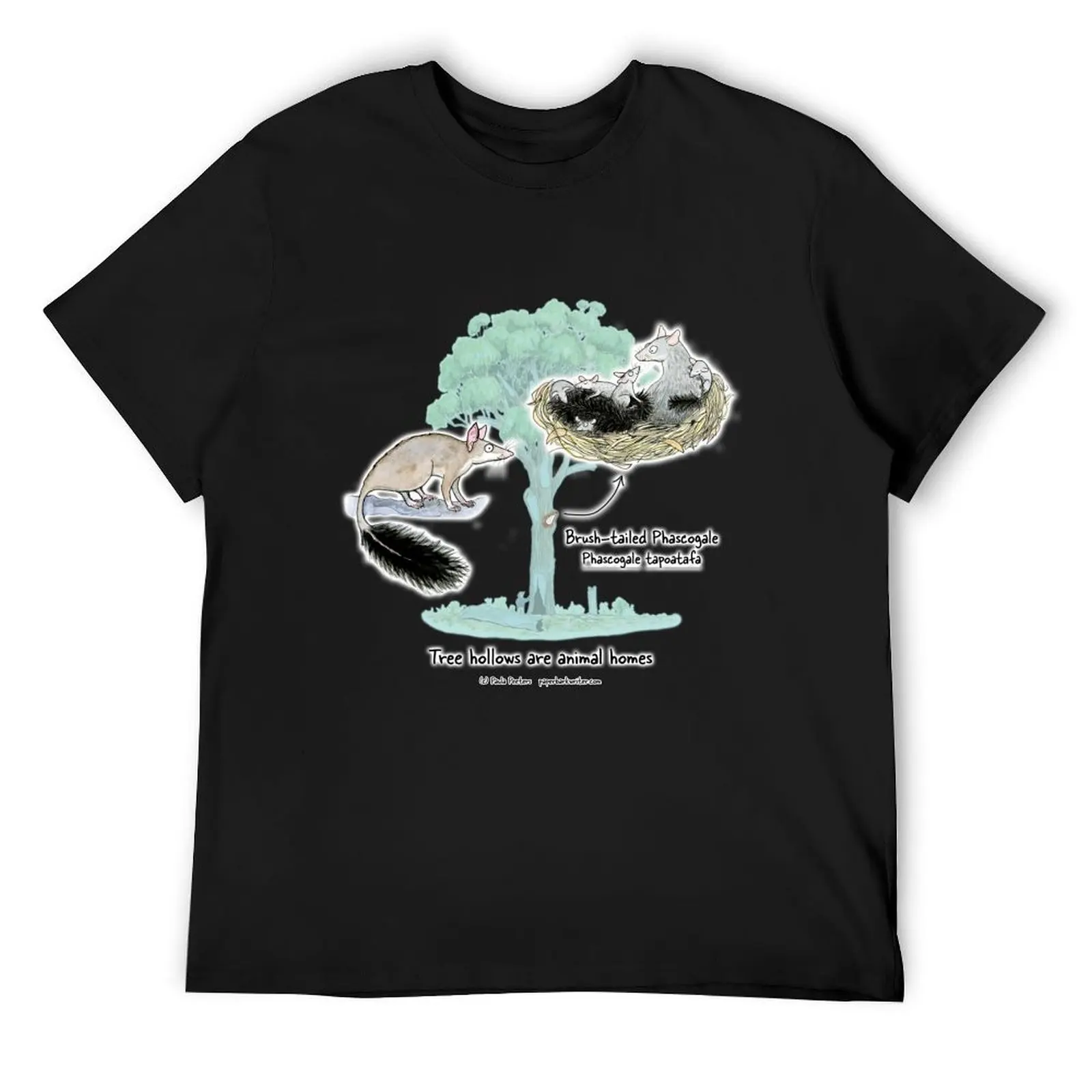

Brush-tailed Phascogale: Tree hollows are animal homes T-Shirt summer tops blacks mens workout shirts